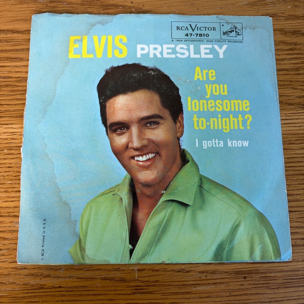 Elvis Presley Are You Lonesome Tonight I Gotta Know 45 RPM Vinyl 47-7810 1960
